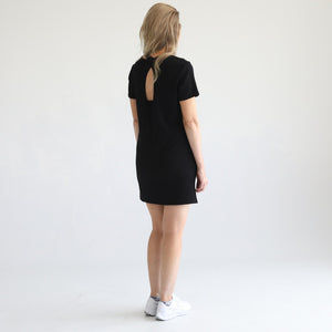 Isla Nursing T-Shirt Dress (Noir)
