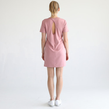 Isla Nursing T-Shirt Dress (Toasted Mauve)