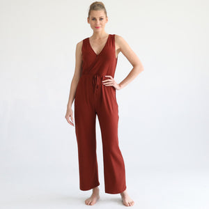 Juliette Nursing Friendly Jumpsuit (Rust)