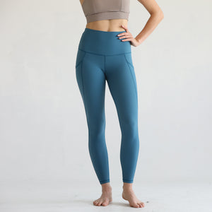 Reveal Ultra High Waisted Tummy Control Postpartum Legging 25'' (Oasis Blue)