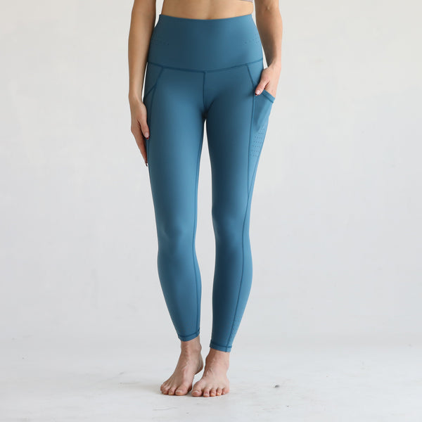 Reveal Ultra High Waisted Tummy Control Postpartum Legging 25'' (Oasis Blue)
