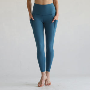 Reveal Ultra High Waisted Tummy Control Postpartum Legging 25'' (Oasis Blue)
