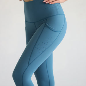 Reveal Ultra High Waisted Tummy Control Postpartum Legging 25'' (Oasis Blue)