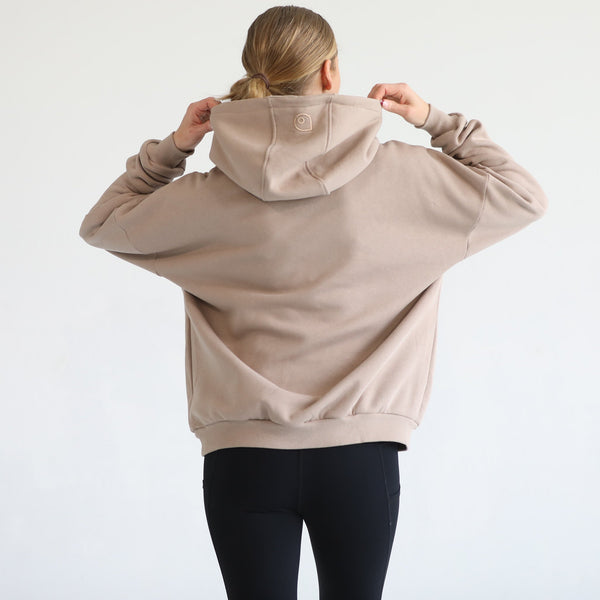 Isabella Ultra Soft Oversized Nursing & Pregnancy Hoodie (Chai)