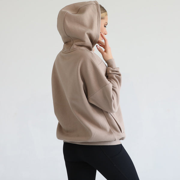 Isabella Ultra Soft Oversized Nursing & Pregnancy Hoodie (Chai)