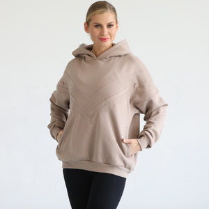 Isabella Ultra Soft Oversized Nursing & Pregnancy Hoodie (Chai)