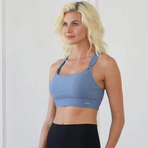Chloe 4 Running Nursing & Pumping Sports Bra (Ribbed Lint Stone)