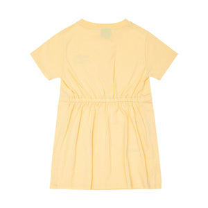 Baby Sand Patch Dress in soft sand color, stylishly displayed at angle 4. Perfect for little ones' wardrobe.