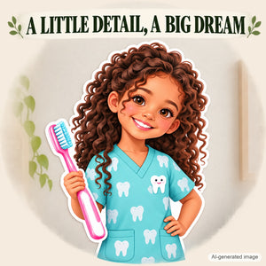 Personalized Dentist Wall Decal from Photo, Dream Job Sticker, image 11
