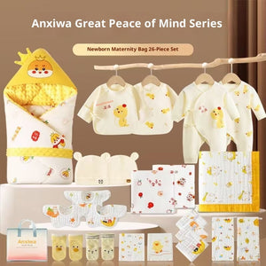 Maternity Bag Newborn Swaddle Bath Towel Clothing Set