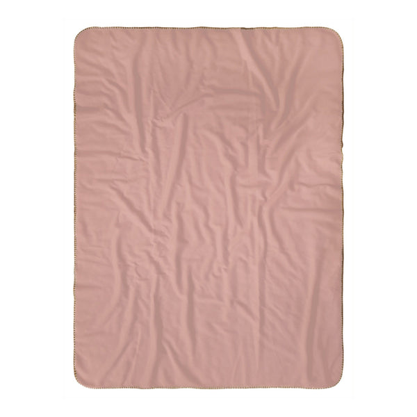 Personalize the Classic Name sherpa baby blanket in blush with your baby's name