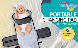 The Portable Diaper Changing Pad with Clean Hands Barrier