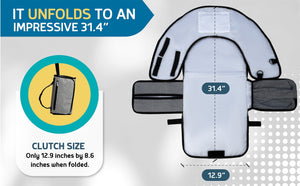 The Portable Diaper Changing Pad with Clean Hands Barrier
