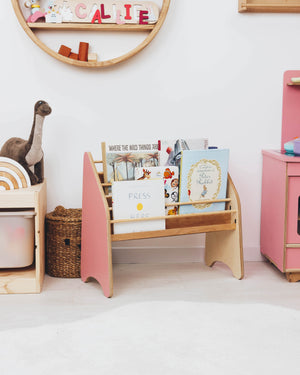 Wooden Montessori Bookshelf Natural (USA only)