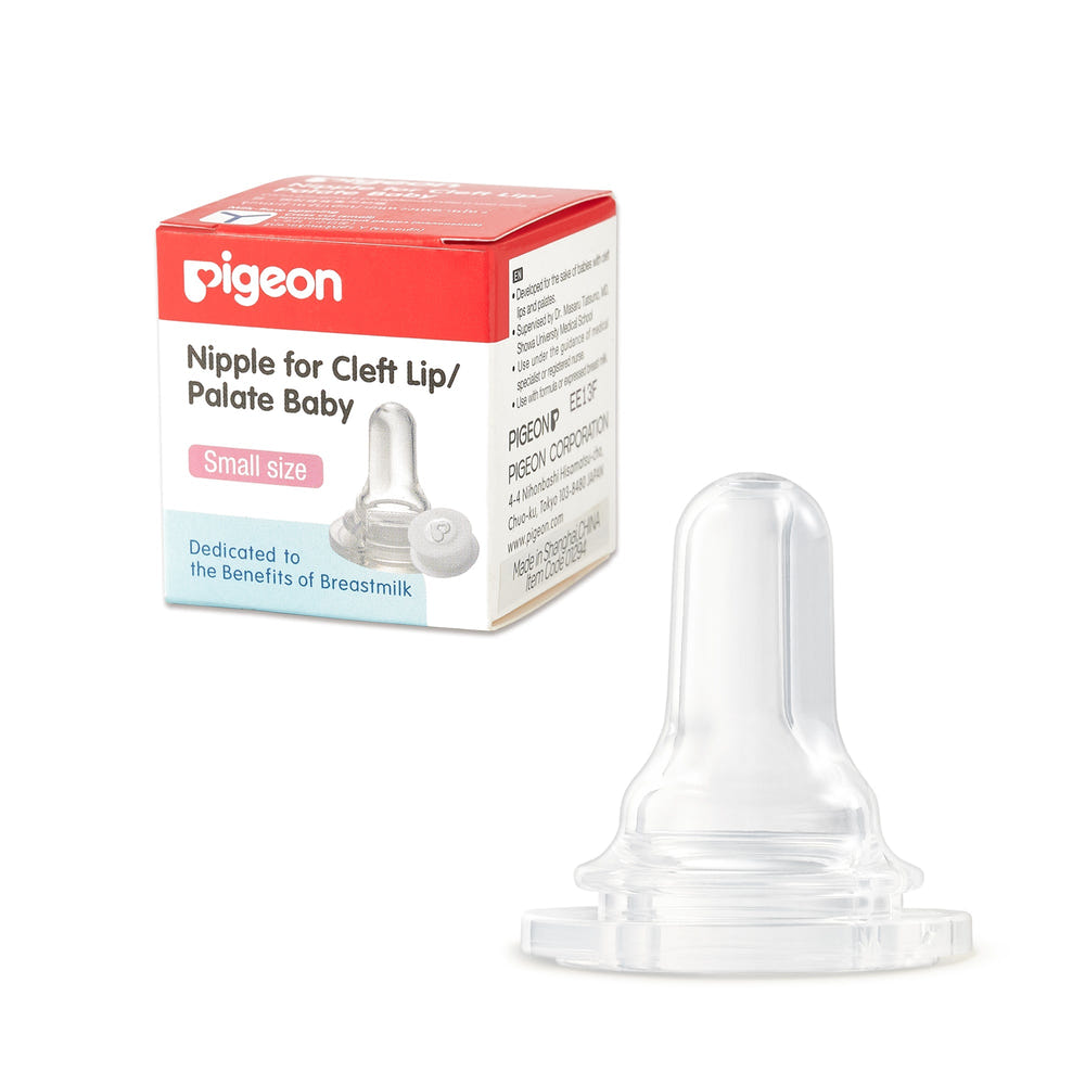 Bottle nipple designed for cleft lip/palate babies, regular size, ideal for feeding.