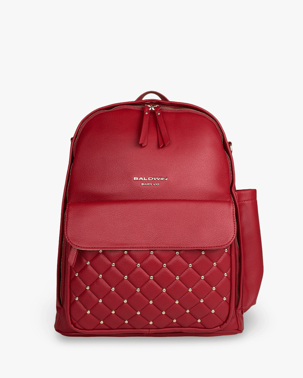 The Daphne Diaper Bag - Crimson