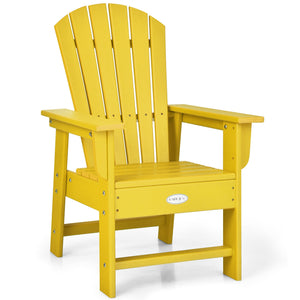 Patio Kids' Adirondack Chair with ergonomic backrest, perfect for outdoor play and comfort. Angle 51 view.