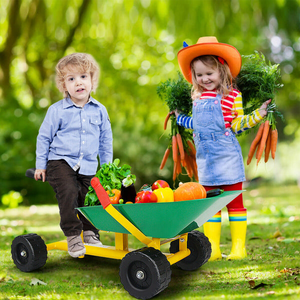 8 Inch Heavy Duty Kids Ride-on Sand Dumper with 4 Wheels