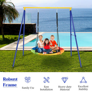 Extra Large Heavy Duty A-Frame Steel Swing Stand - Weather