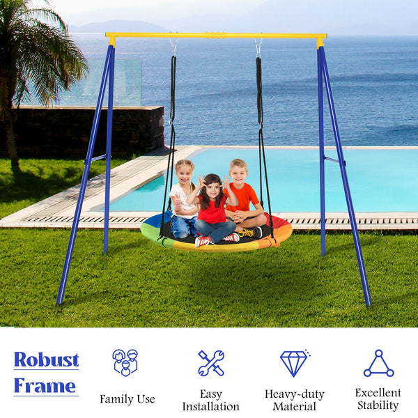 Extra Large Heavy Duty A-Frame Steel Swing Stand - Weather
