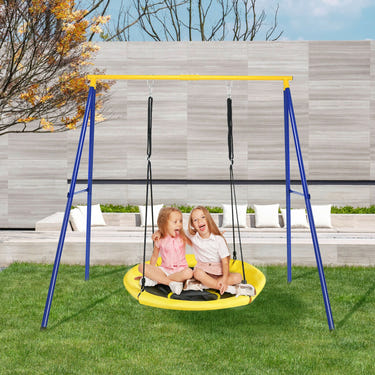 Extra Large Heavy Duty A-Frame Steel Swing Stand - Weather