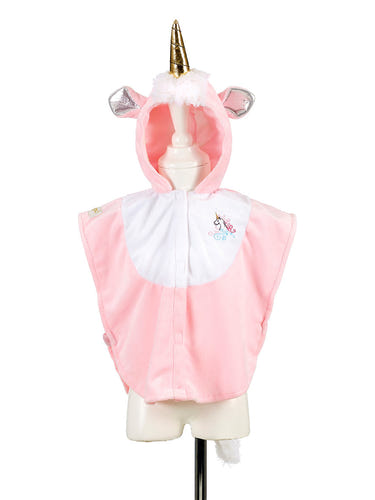 Unicorn costume cape for babies, size 2 yrs, perfect for carnival and festive dress-up fun.
