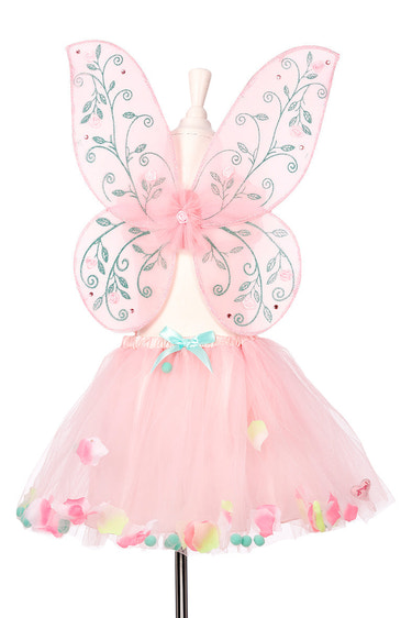 Elody Fairy Costume – Skirt and Wings Set (pink) - Role-Play for Children - sz 3-5 yrs