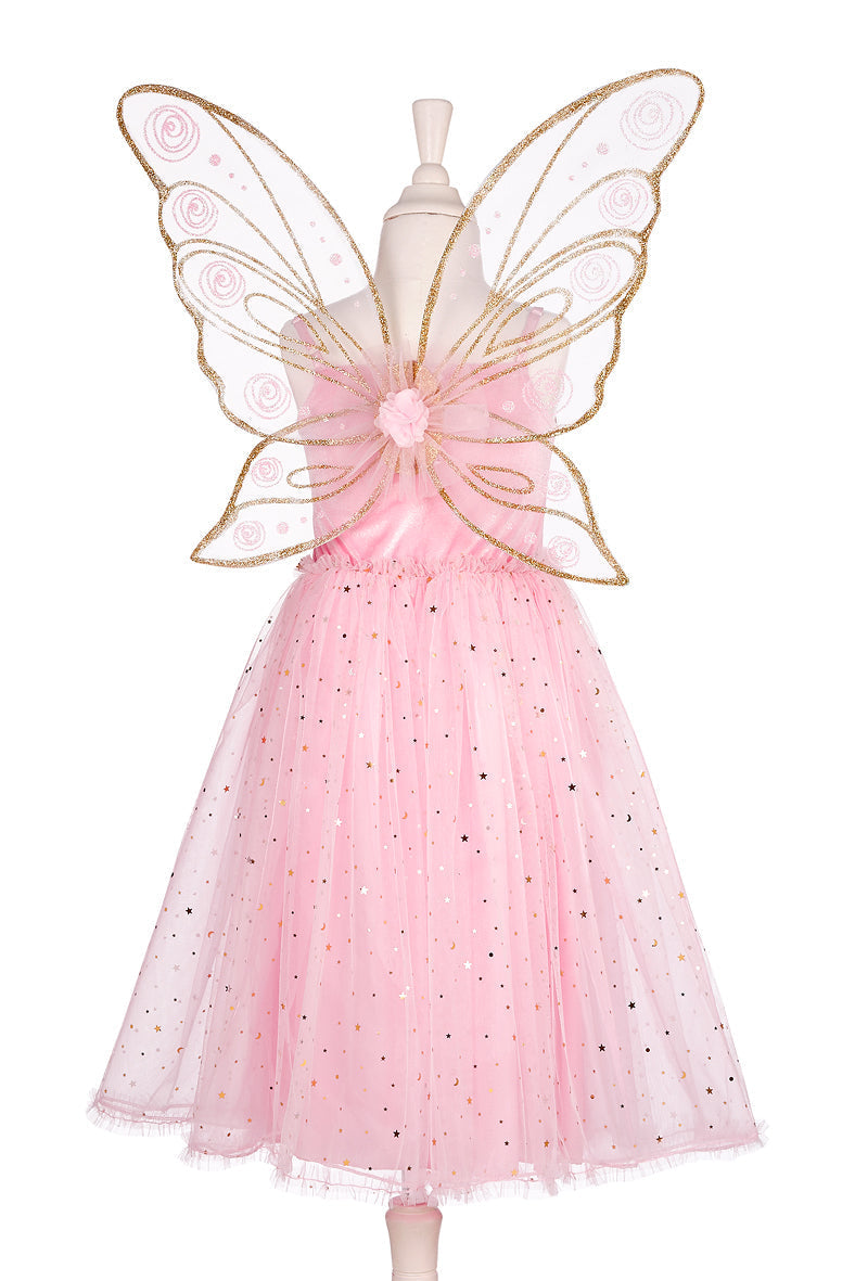 Rosyanne Fairy Costume – Dress and Wings Set (pink) - Role-Play for Children (2 sizes)