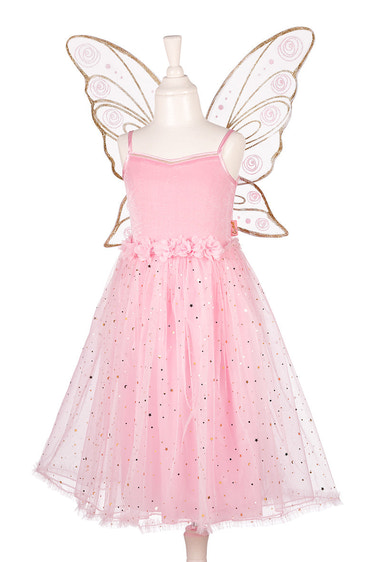 Rosyanne Fairy Costume – Dress and Wings Set (pink) - Role-Play for Children (2 sizes)