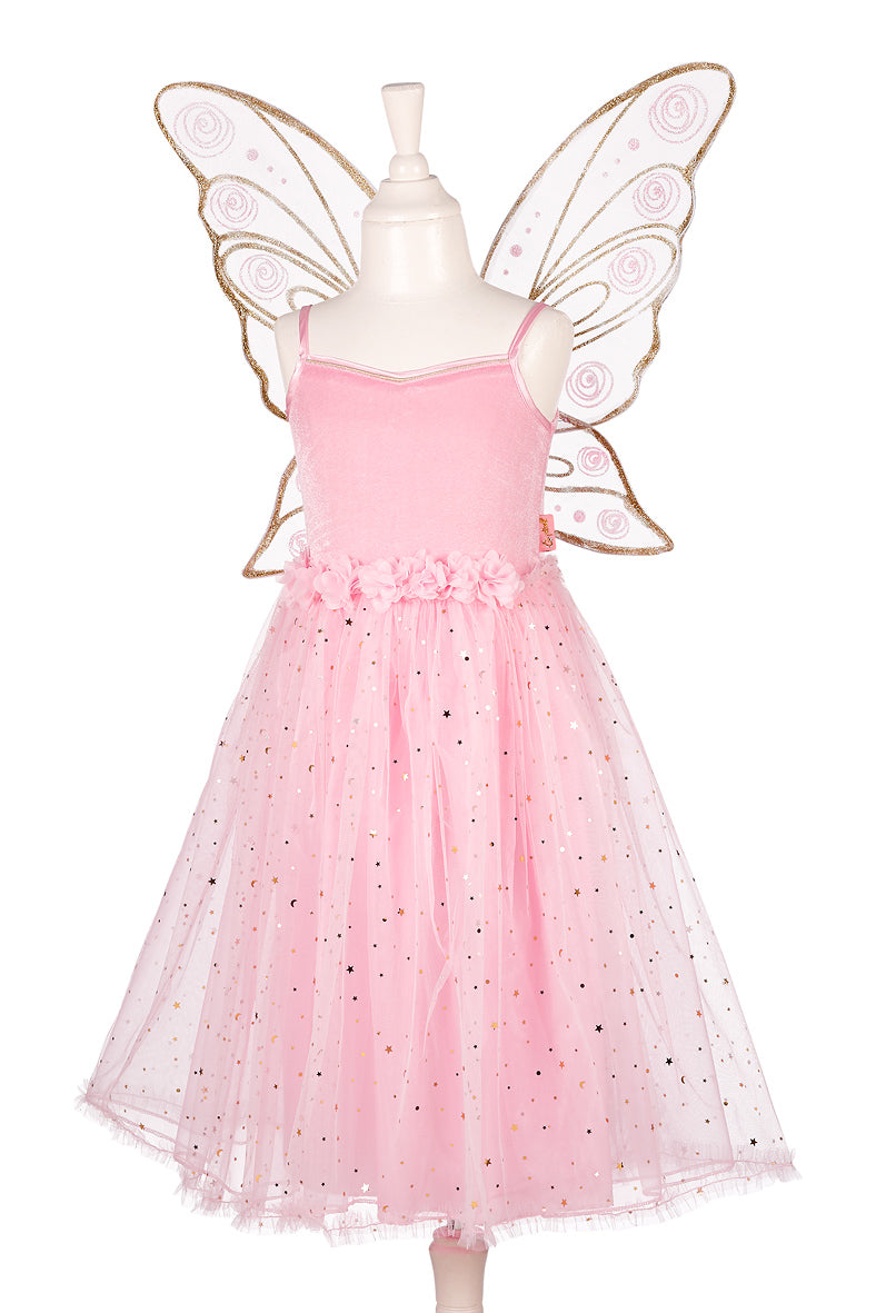 Rosyanne Fairy Costume – Dress and Wings Set (pink) - Role-Play for Children (2 sizes)