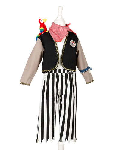 Duncan Pirate Costume Set for Children - Complete with accessories for fun role-play in three sizes.