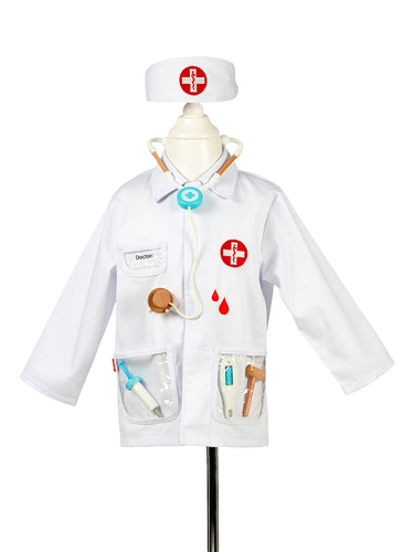 Doctor set Costume Set for Children – Includes Accessories for Role-Play & Entertainment - sz 4-7 yrs