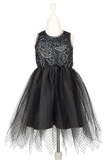 Mathilde Halloween Costume Dress for Kids - Festive dress up for girls in three sizes, perfect for Halloween celebrations.