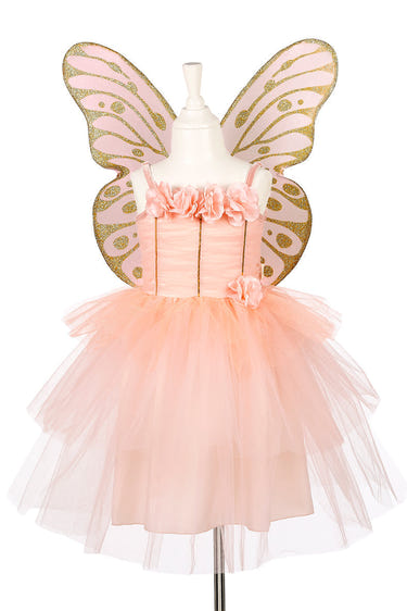 Annemarie Fairy Costume in peach with dress and wings set for girls, perfect for role-play and parties. Available in 3 sizes.