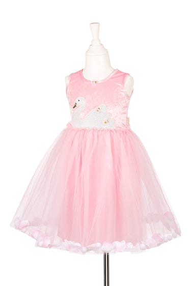 Swan fancy dress for girls, perfect for special events, available in two sizes.