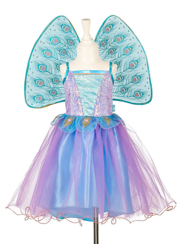 Tamara Fairy Costume set for girls - multicolor dress and wings, perfect for role-play (2 sizes available).