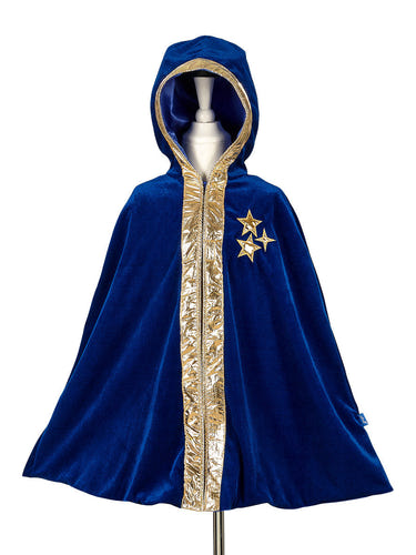 Wilfred Magician Costume Cape for Kids, size 4-8 yrs, perfect for carnival and festive dress-up fun.