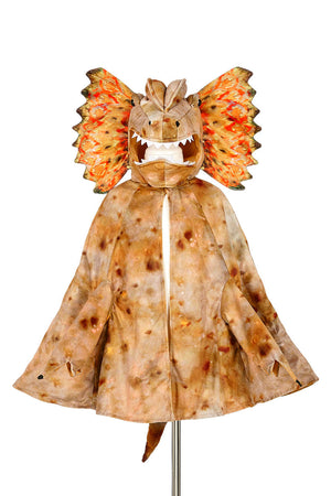 Dilophosaurus Dragon Costume Cape for Kids - Carnival & Festive Use - sz 4–7 yrs
