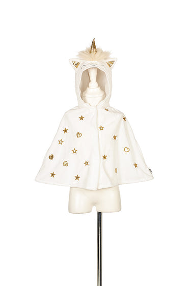 Unicorn baby cape for girls, size 2 years, perfect for dress-up fun and imaginative play.