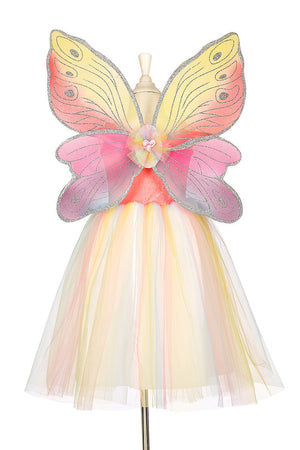 Valerie Fairy Costume set with dress and wings for girls, multicolor, perfect for role-play and dress-up fun.