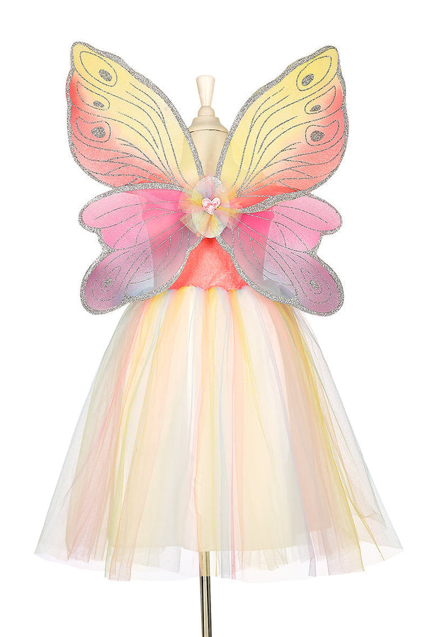 Valerie Fairy Costume set with dress and wings for girls, multicolor, perfect for role-play and dress-up fun.