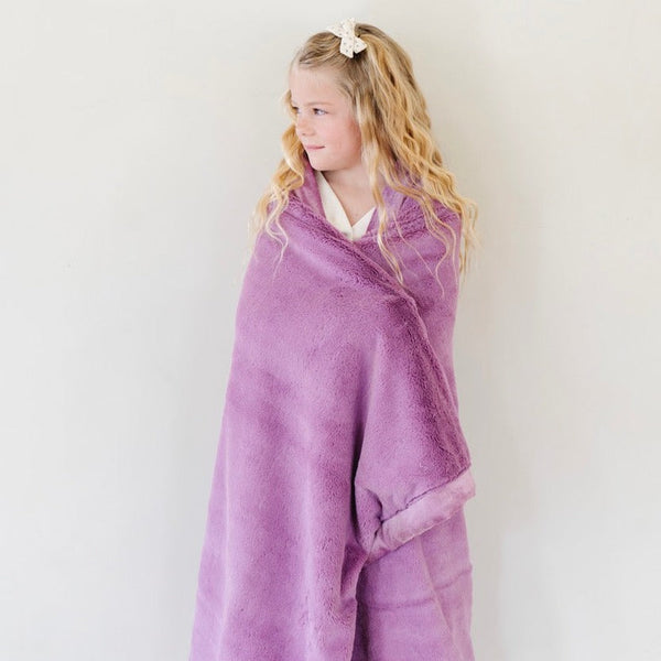 Lush toddler blankets in soft colors, perfect for cozying up and swaddling little ones. Angle 9 view.
