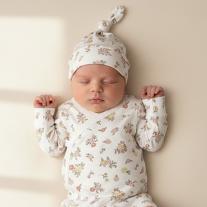 Organic Kimono Knotted Sleep Gown - Meadow