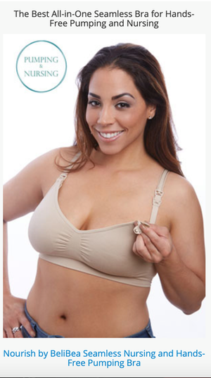 BeliBea Pumping Bra for nursing moms, offering comfort and convenience for breastfeeding and pumping sessions.