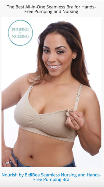 BeliBea Pumping Bra for nursing moms, offering comfort and convenience for breastfeeding and pumping sessions.