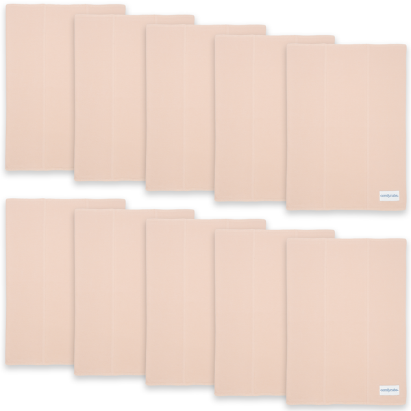 Cotton Burp Cloths  in Blush