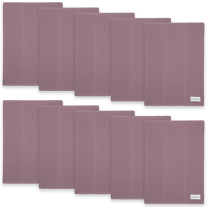 Cotton Burp Cloths in Mulberry