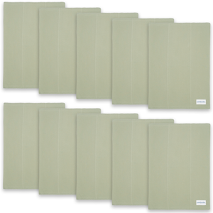 Cotton Burp Cloths in Sage