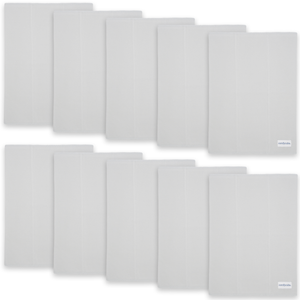 Cotton Burp Cloths in Stone