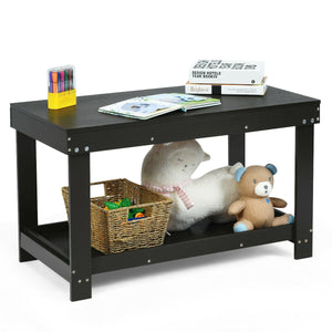 Solid multifunctional wood kids activity play table, perfect for playtime and creativity in any child's room.
